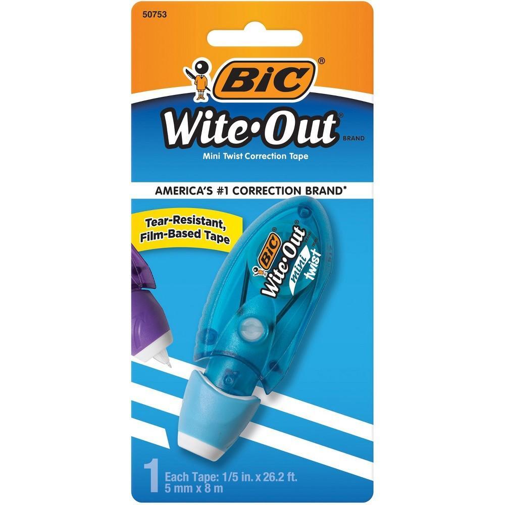 BIC Mini Twist Correction Tape - Precision White Correction Fluid