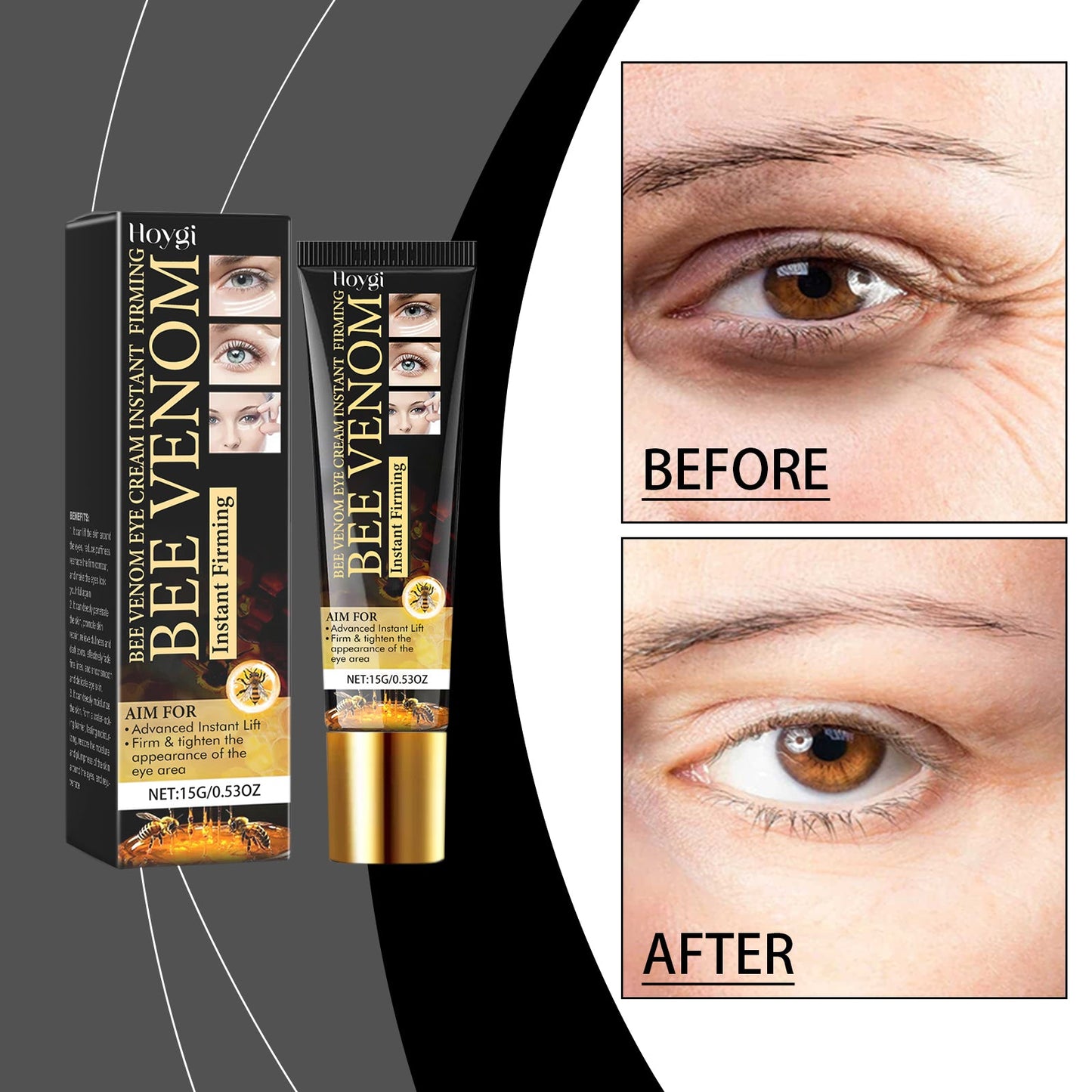 Crema de Ojos Reafirmante con Veneno de Abeja - Hidratante y Revitalizante