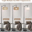 Arc Floor Lamp with Remote Control, Dimmable LED Floor Lamp with 3 Color Temperature Boho Farmhouse Tall Pole Lamp - Korvel