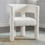 Beige Contemporary Fabric Upholstered Accent Chair