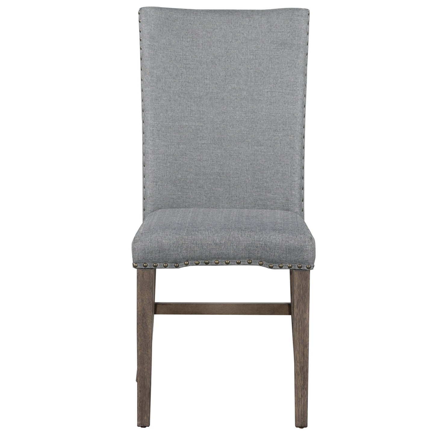 Ensemble de salle à manger TOPMAX en bois massif de style mid-century de 7 pièces