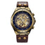 SHENHUA Men's Fashion Hollow out Watch Antique Fully Automatic Mechanical Watch - Korvel
