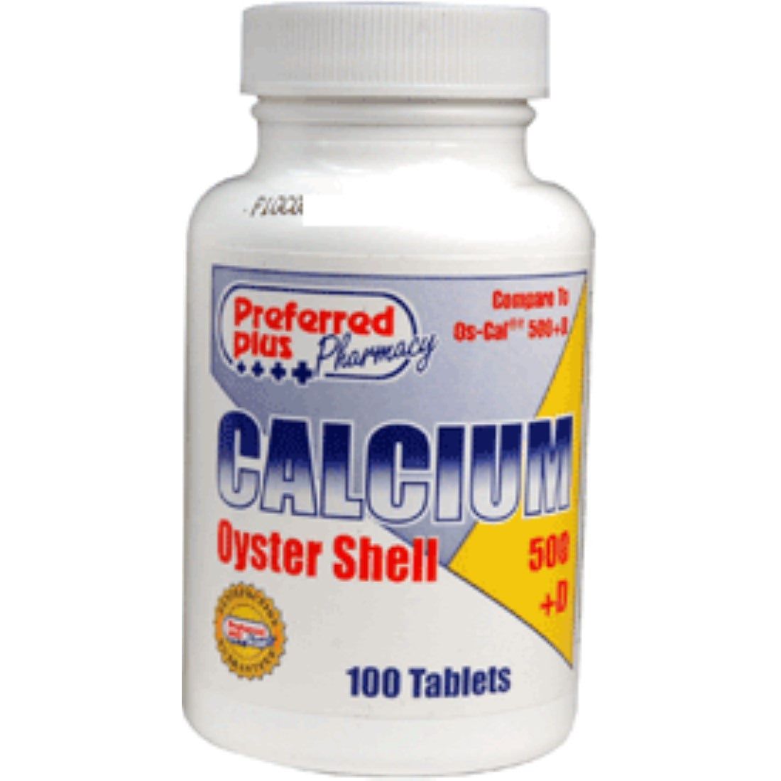 Calcium Préféré Plus 500 Mg avec Vitamine D - 100 Comprimés