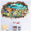 New 3D Pikachu Wall Sticker Pok é mon Wallpaper Self adhesive Cartoon Graffiti Anime Poster Children's Room PVC - Korvel