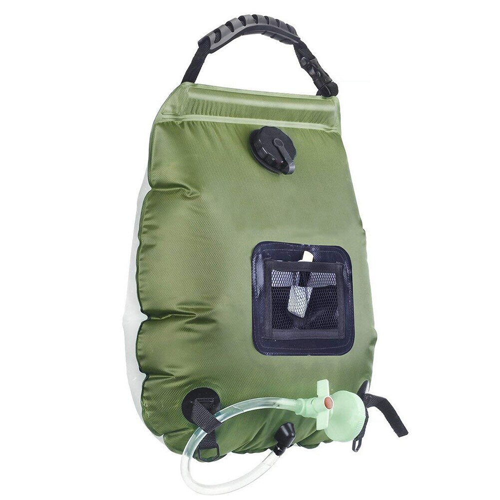Portable Shower 20L Sun absorbs heat Water Storage Bags Outdoor Camping Hiking Heating Shower Bathing Bags Heating Shower Bags - Korvel