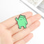 Funny Frog Enamel Pin Custom Cool Animal Brooches Bag Lapel Pin Cartoon Froggy Badge Jewelry Gift for Friends - Korvel