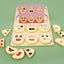 Wooden children's early education fun expression egg matching game, battle training interactive puzzle toy - Korvel