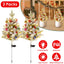 Relleno de Urna de Árbol de Navidad Iluminado Solar - 2 Pcs