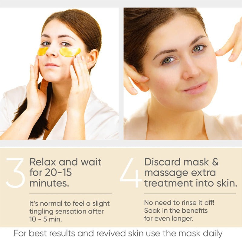 Mascarilla de Ojos de Oro Premium para Ojos Radiantes