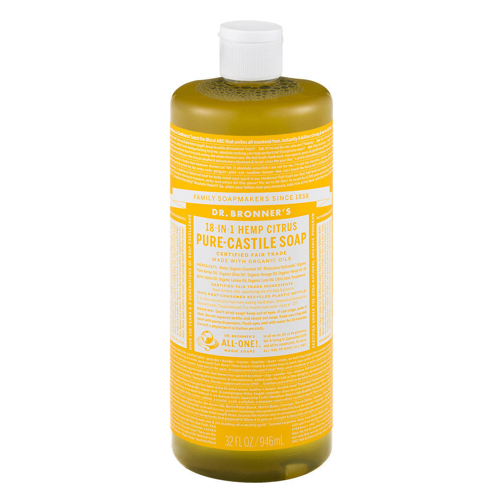 Savon liquide pur Castile biologique au citron de Dr. Bronner - 32 oz