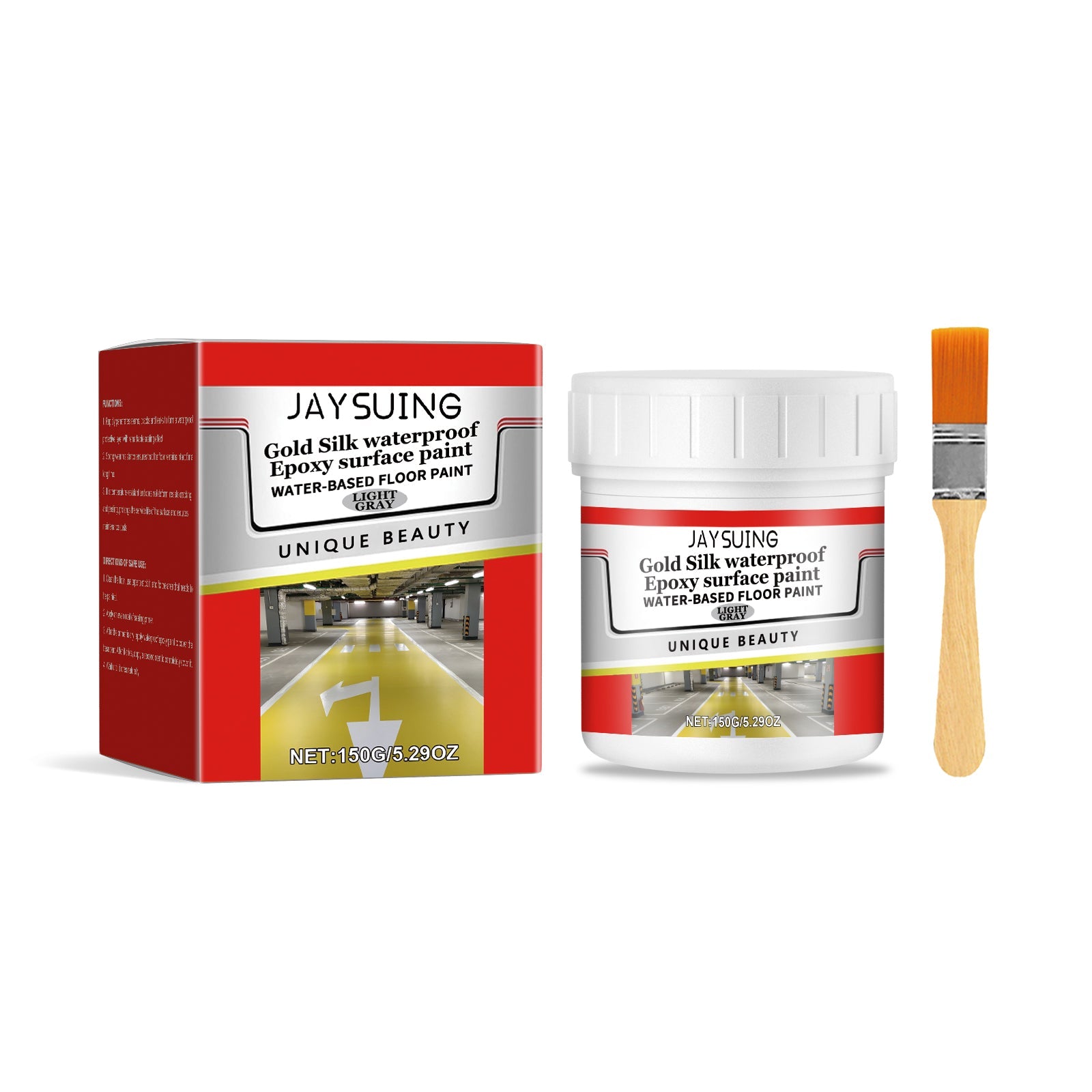 Waterproof Epoxy Floor Paint Household Wall Floor Waterproof Anti-Crack Cover Stains Renovation Paste - Korvel