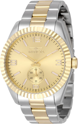 Reloj de Especialidad para Hombre Invicta - Esfera Dorada y Acero Inoxidable