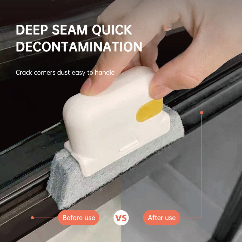 Two In One Detachable Window Slot Cleaning Brush, Door and Window Groove Brush, Glass Window Slot, Window Sill Gap Brush - Korvel