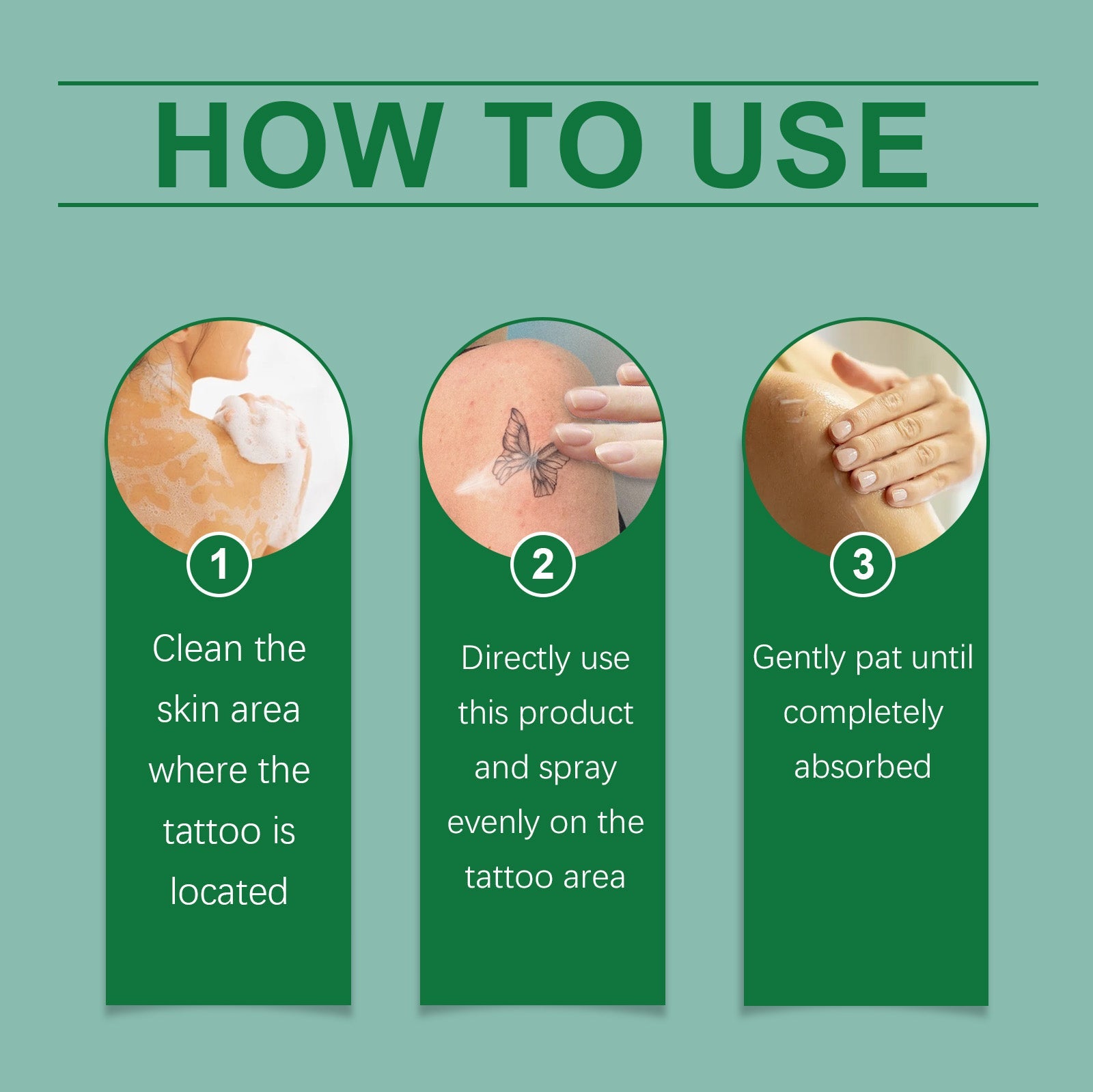 Tattoo Cleaning Spray Gently Cleans And Moisturizes Skin And Lightens Skin Tattoo Marks - Korvel