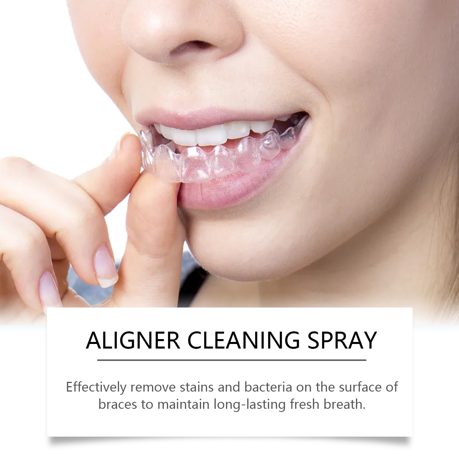 Denture Cleaner Spray, Denture Cleaner Cosmetic Teeth Denture Cleaner Spray Portable - Korvel