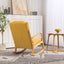 Rocking Chair Upholstered Fabric Rocking Armchair Indoor with High Backrest Glider Chairs and Lumbar Pillow for Living Room - Korvel