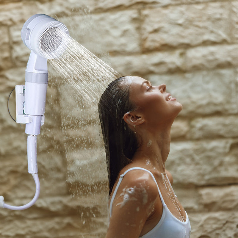 Upgraded Rechargeable Electric Camping Shower Pump with Smart Digital Display - Korvel