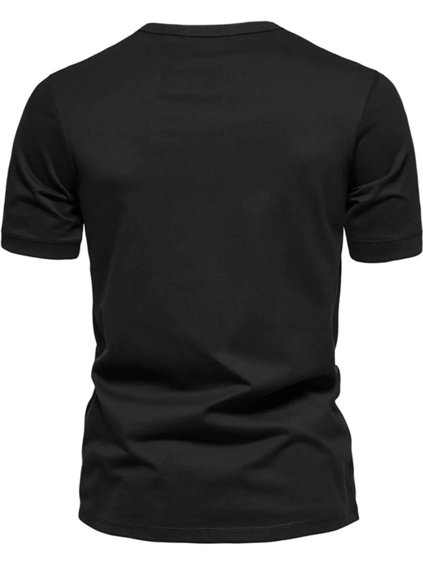 T-shirt Henley pour hommes grande taille avec détail de bouton