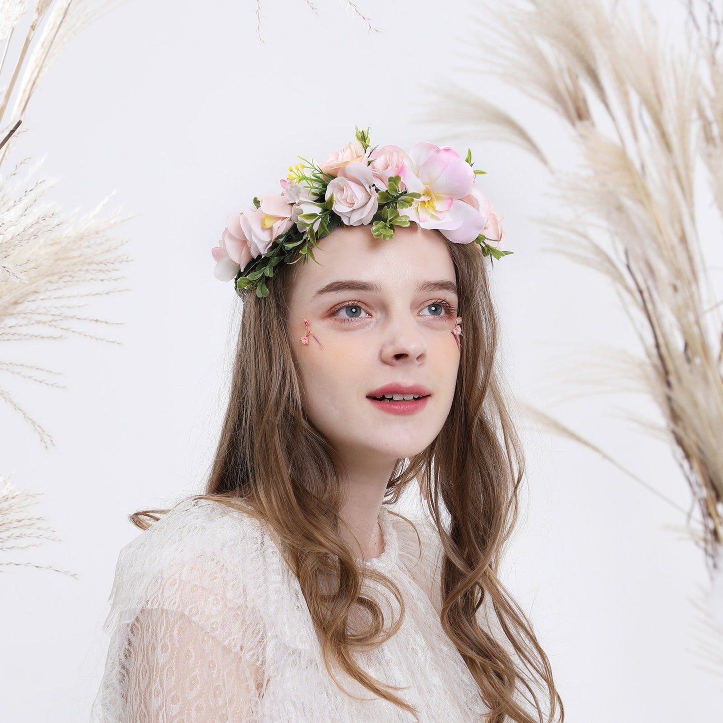 Hawaiian Vacation Wreath Headwear Beautiful Bridal Hairbands Wedding Hair Accessories Headwear Wreath - Korvel