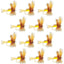 Premium Barbless Yellow Humpy Dry Flies - 12 Pack Size 10 - Korvel