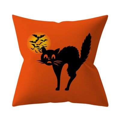 Trick or treat/pumpkin Cushion Cover 45*45cm Happy Halloween Throw Pillow Cover Happy Fall Y'all ghosts Horror Pillowcase - Korvel