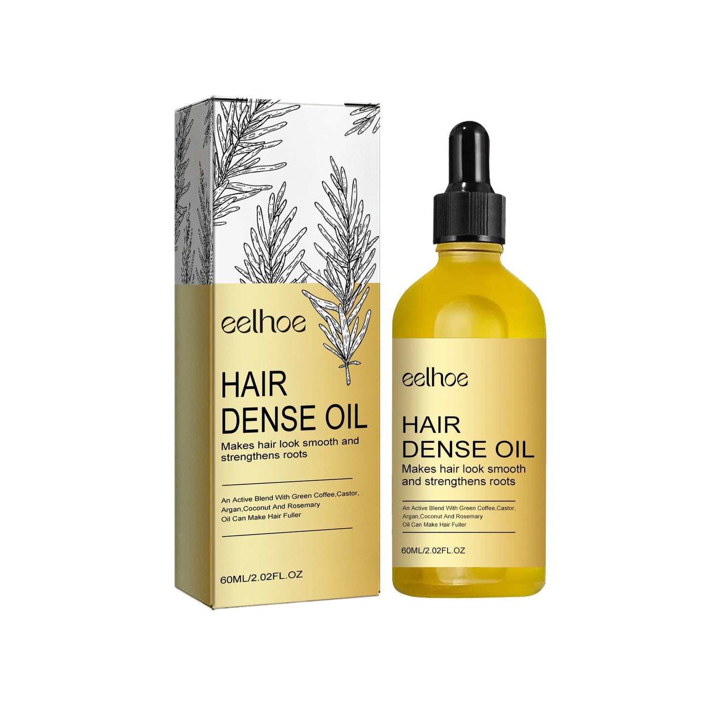 Hair Dense Oil, Scalp Cleaning Care Fluffy Soft Repair Dry Hair Impetuous Solid Hair Dense Hair Essential Oil - Korvel