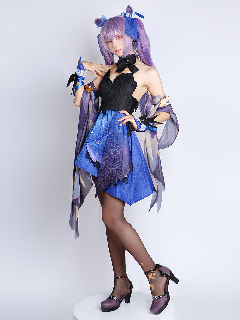 Zapatos de Cosplay de Keqing de Genshin Impact
