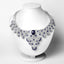 Collar de Zafiro y Diamante de 40.93 Quilates en Plata Esterlina .925