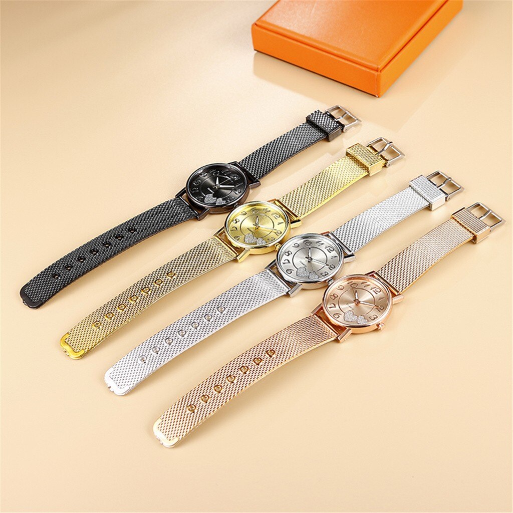 The Latest Top Watch Fashion Women Mesh Belt Watch Wild Lady Creative Gift relojes para mujer Drop Shopping - Korvel