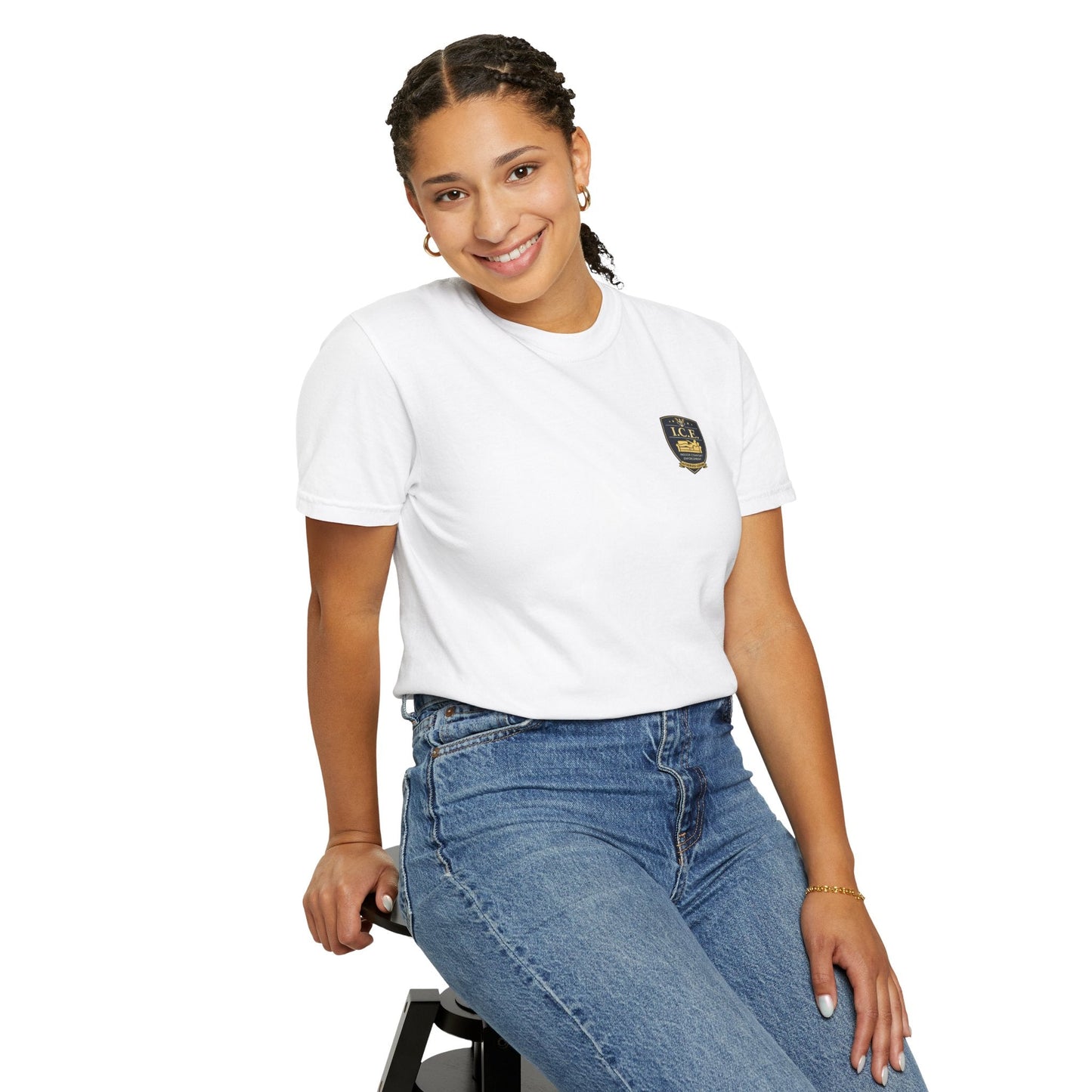 I.C.E. Badge T-Shirt | Institute of Cozy Excellence Tee