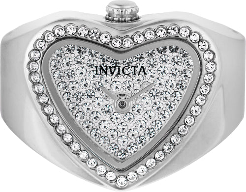 Invicta Women's Mini Ring Watch - Elegant Stainless Steel Timepiece