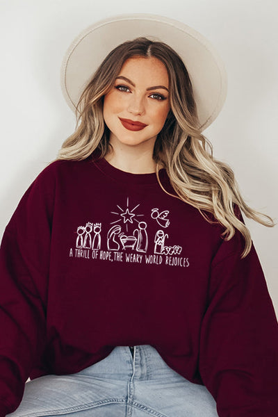 Weary World Rejoices Sweatshirt 4959gsweat - Korvel