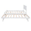 Lit plateforme de taille complète avec trundle ajustable - Blanc