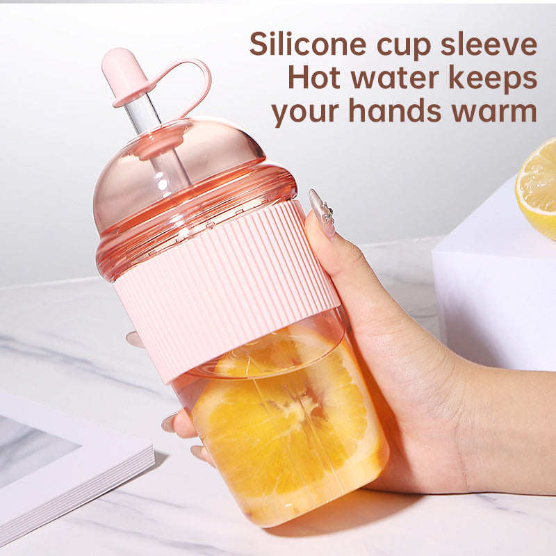Gobelet à paille Ins-Style de 630ML avec couvercle – Parfait pour toute boisson