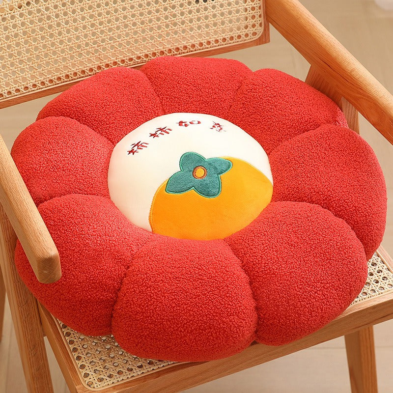 New Pumpkin Cushion Color Contrast Persimmon Ruyi Putuan Home Sofa Decoration Soft Cushion - Korvel