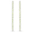 Pendientes de plata esterlina .925 con peridoto genuino de 3.50 quilates