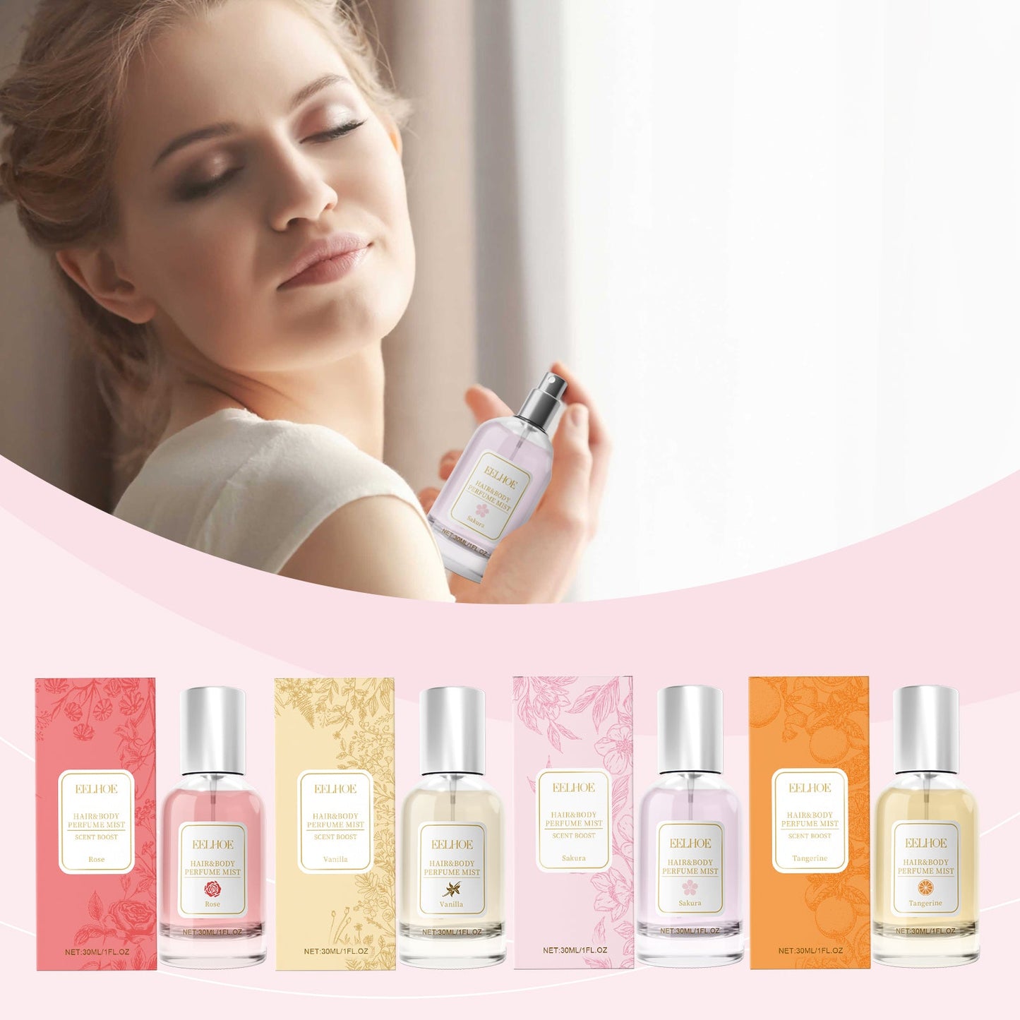 Body Hair Perfume Spray Body Skin Hair Long-Lasting Fresh Fragrance Spray - Korvel