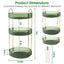 3 Tier Rotating Makeup Organizer - 360° Spinning Storage Tray
