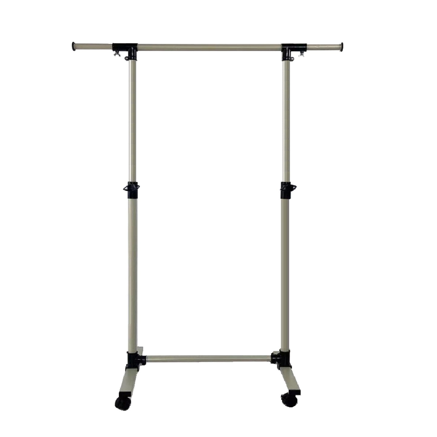 Porte-vêtements roulant robuste avec étagères inférieures