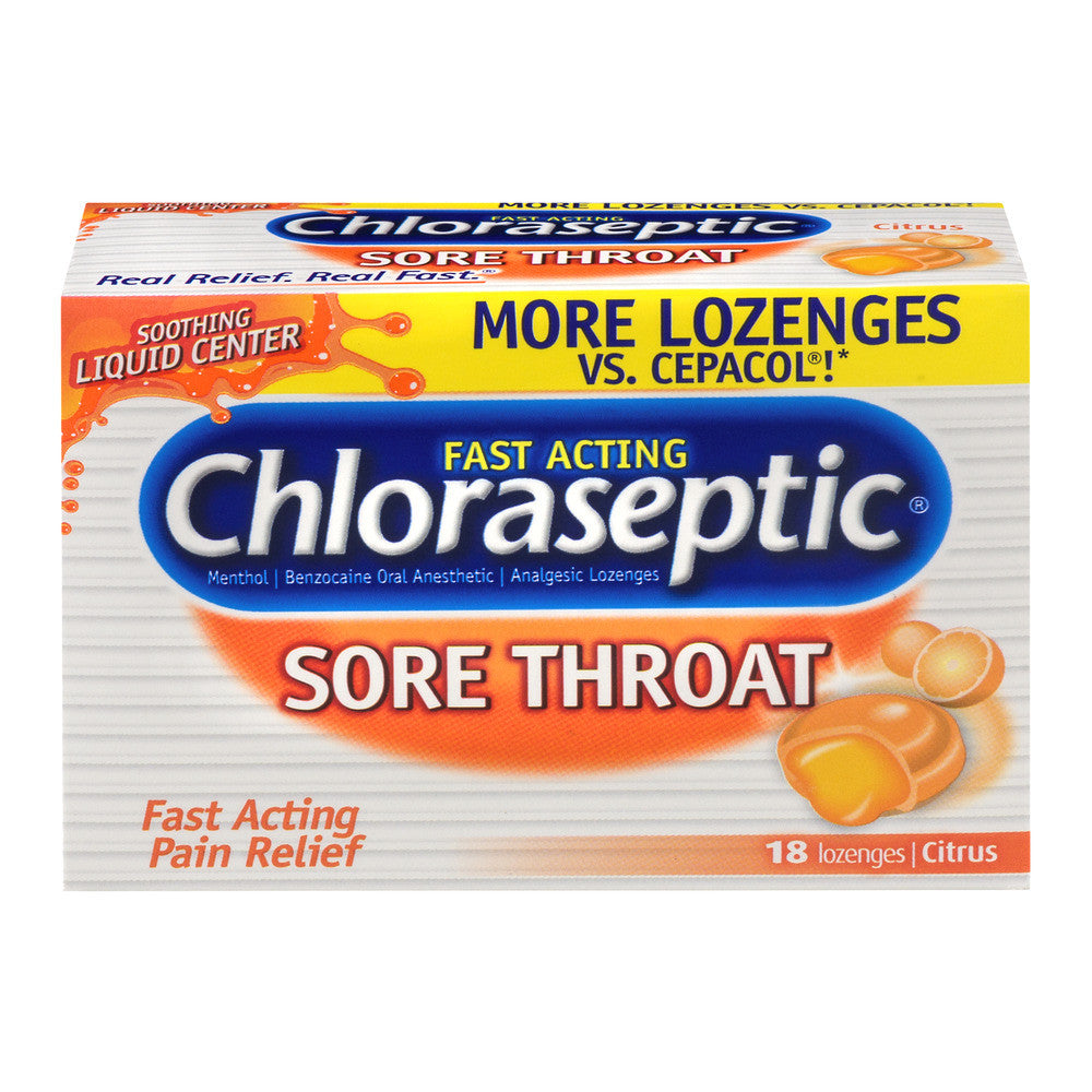 Chloraseptic Citrus Lozenges - 18 Count