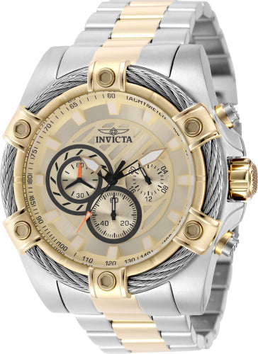 Reloj Invicta para Hombre Bolt - Esfera Dorada y Acero Inoxidable