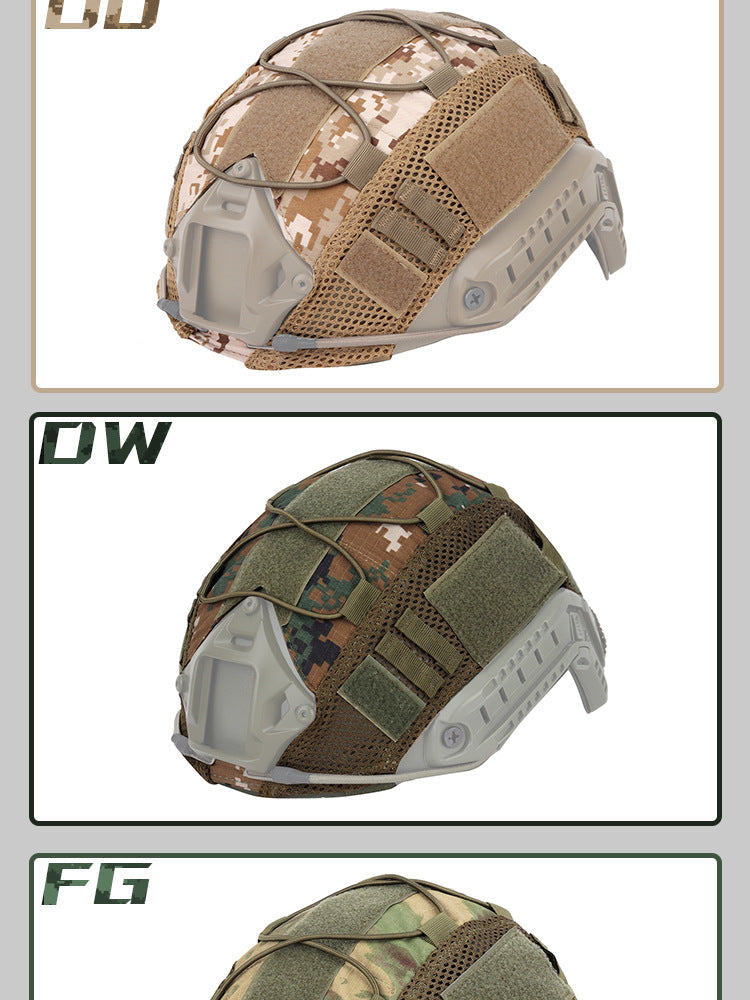 Tactical Multicam Helmet Cover for for Ops-Core FAST PJ Helmet Paintball Wargame Gear CS FAST Helmet Cover - Korvel