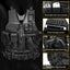 Tactical Vest for Men, Airsoft Vest, Black Molle Vest and Cap Protective Equipment, Tactical Airsoft Gear - Korvel