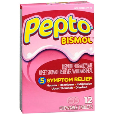 Comprimés à mâcher Pepto Bismol - Soulagement de l'estomac dérangé