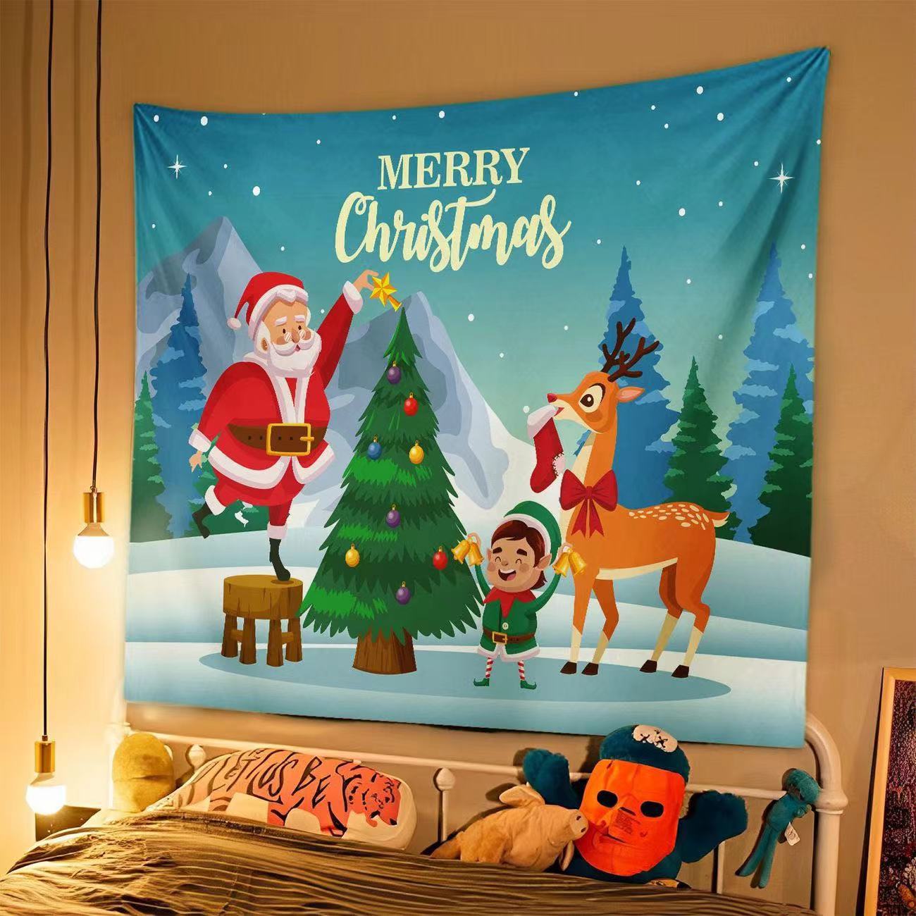 Tapisserie de Noël Élégante pour Décor Festif