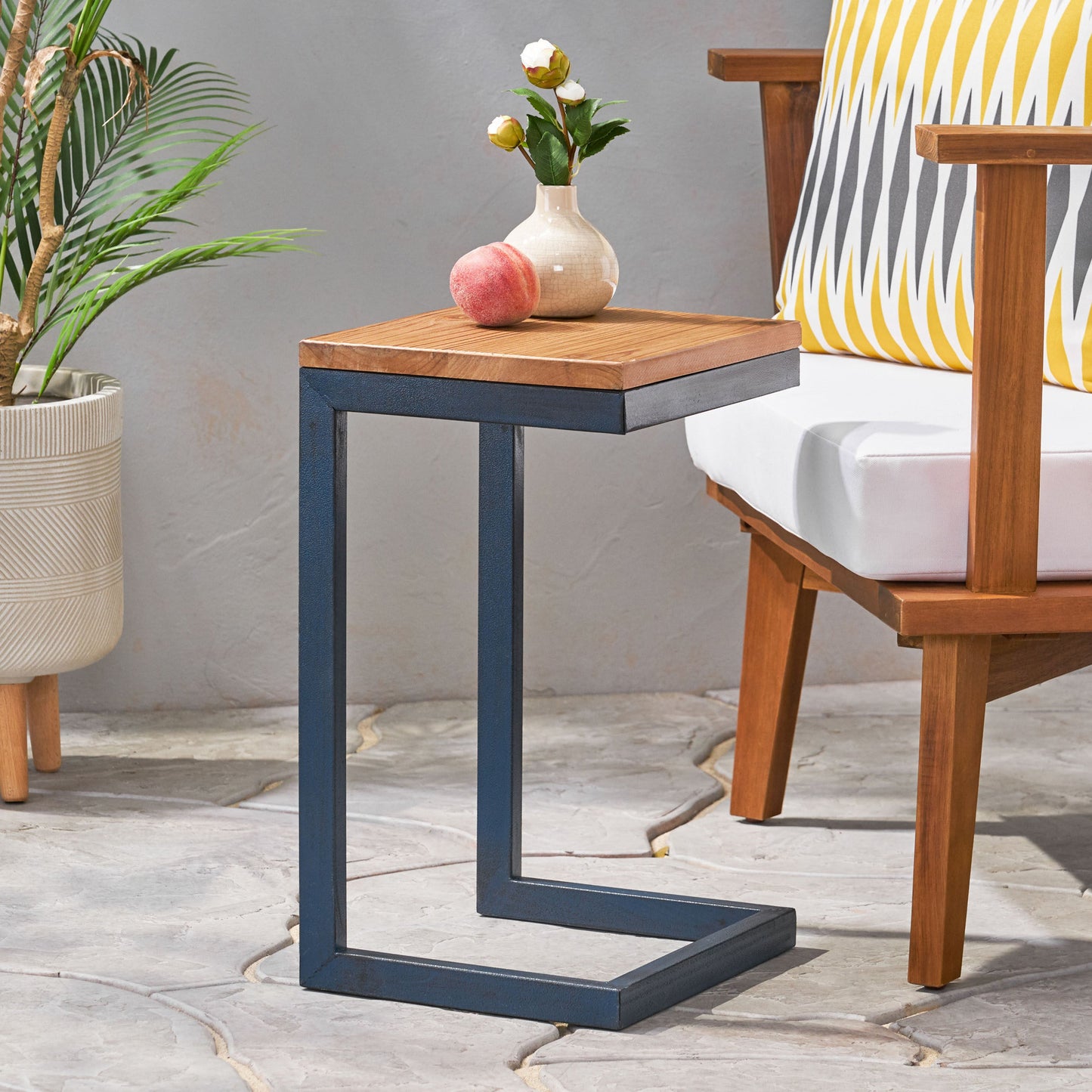 Elegant Small Accent Table in Black