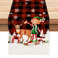 Christmas table flag holiday party restaurant decoration tablecloth linen checkered printed dining table tablecloth mat - Korvel