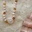 Collar de Cuarzo Rosa y Ámbar del Mar Báltico con Miel