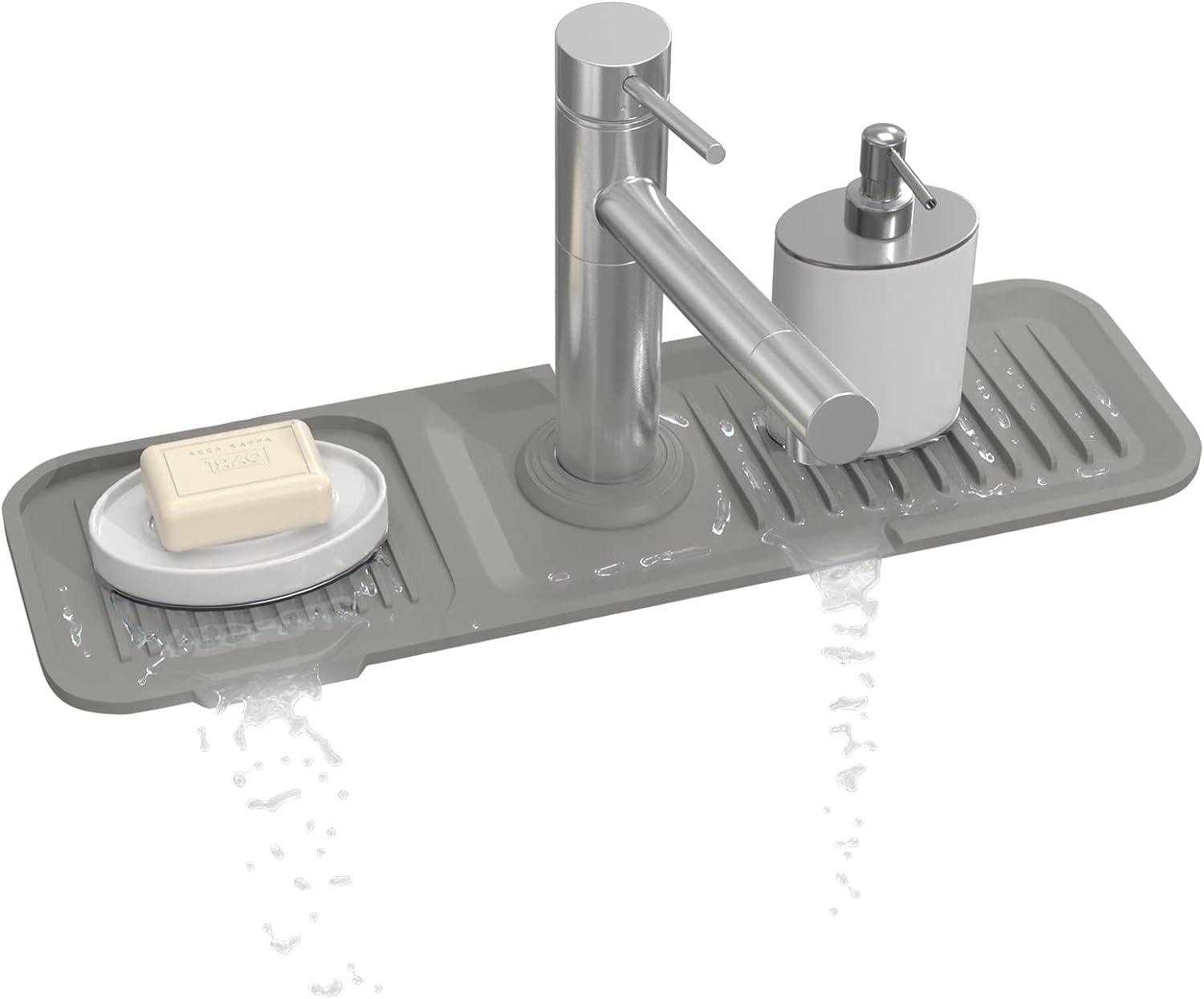 Silicone rubber folding sink drain pad splash proof tabletop kitchen and bathroom multifunctional tool - Korvel