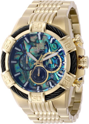 Reloj de Hombre Invicta Bolt - Esfera Iridiscente y Pulsera Dorada